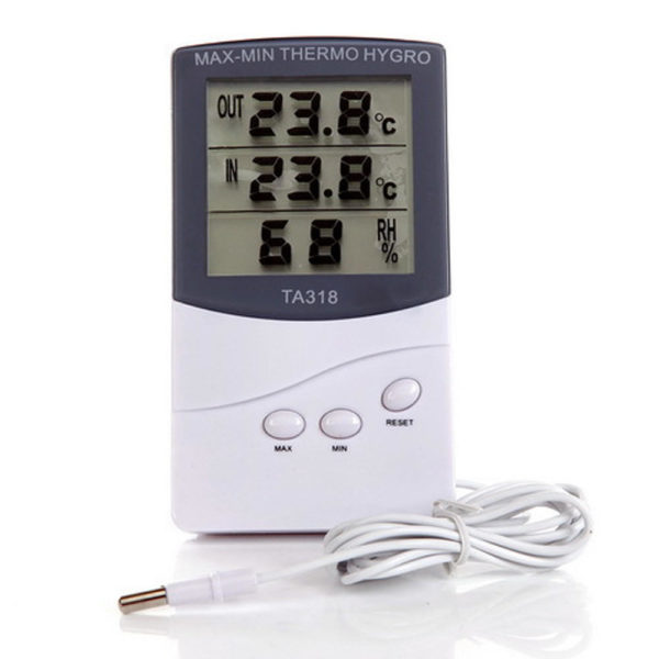 New LCD Indoor Digital Thermometer Temperature Humidity Display
