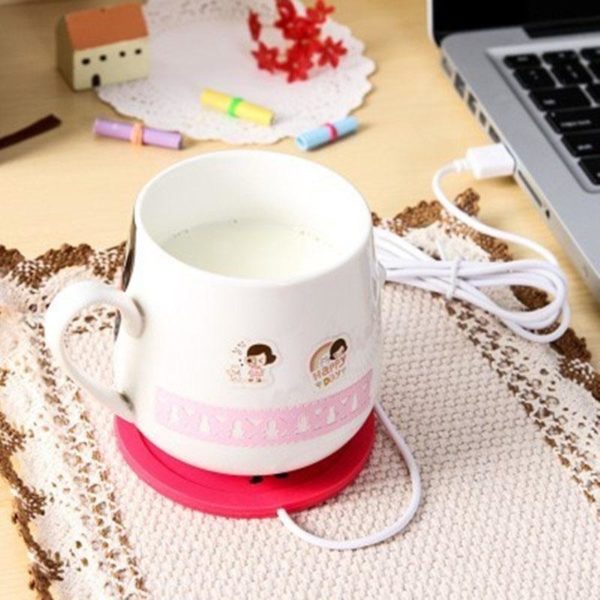 USB Mug Device Cartoon Warmer Office PVC Warm Heating Electric Coffee Cup Tea FA Pad