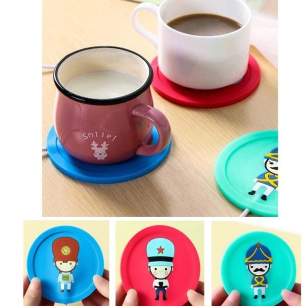 USB Mug Device Cartoon Warmer Office PVC Warm Heating Electric Coffee Cup Tea FA Pad