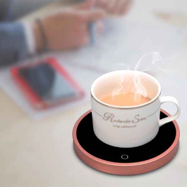 USB Power Office Tea Coffee Cup Mug Warmer Heating Mat Temperature Control Heater
