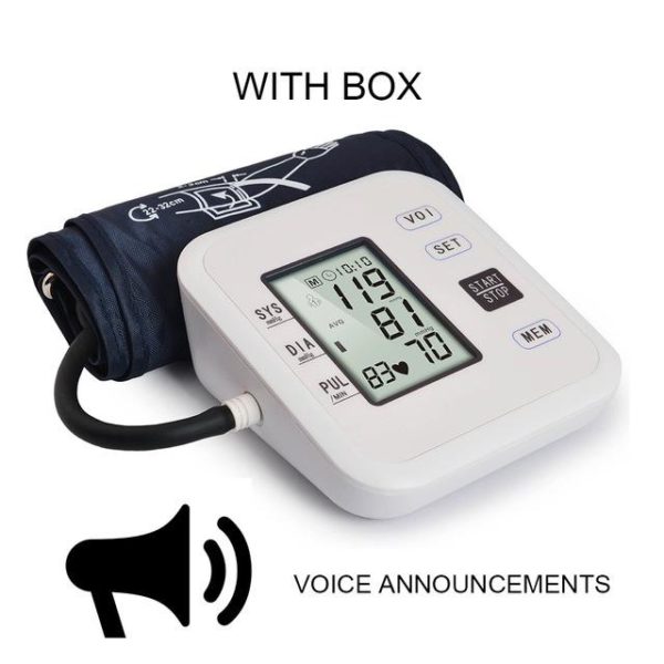 Blood Pressure Monitor Tonometer Medical Equipment LCD Apparatus Heart Beat Meter Machine Monitor