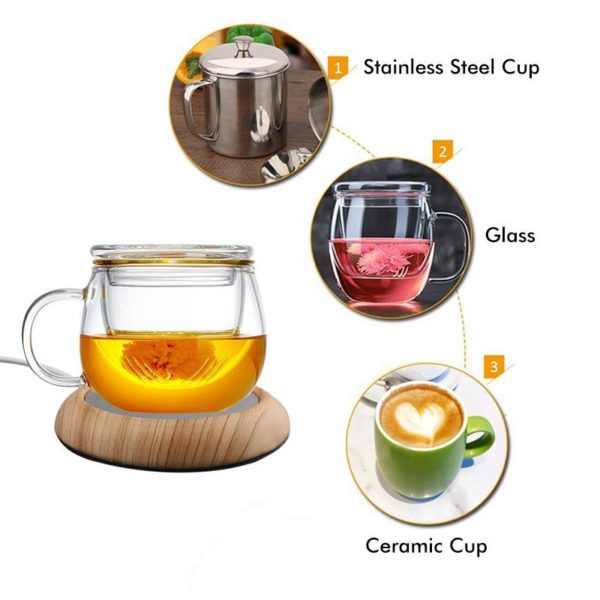 Electric Insulation Cup Mat USB Heat-resistant Pad Coffee/Milk/Water/Tea Warmer for Office Home