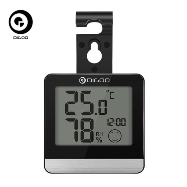 Digoo Waterproof Digital Thermometer LCD with Humidity Temperature Sensor Bathroom 3 Ways To Place