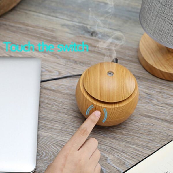 130ml USB Aroma Essential Oil Diffuser Cute Ultrasonic Cool Mist Humidifier Air Purifier Change LED