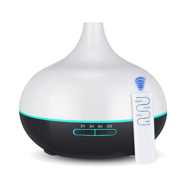 KBAYBO 550ml USB Aroma Diffuser Air Humidifier with 7 Changing LED Lights Mist Maker Air Purifier
